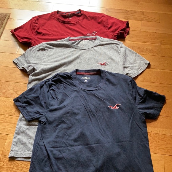 Hollister logo Solid Tee Lot - Picture 1 of 3